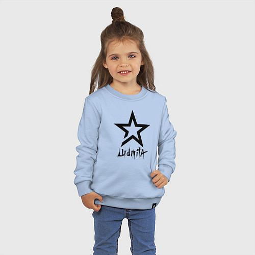 Детский свитшот Людмила - звезда / Мягкое небо – фото 3