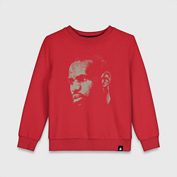 Свитшот хлопковый детский Lebron James face, цвет: красный