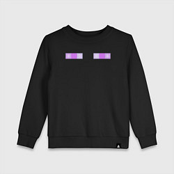 Свитшот хлопковый детский Enderman Minecraft, цвет: черный