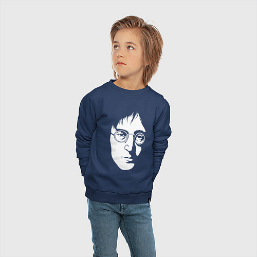 Детский свитшот Джон Леннон / Тёмно-синий – фото 4