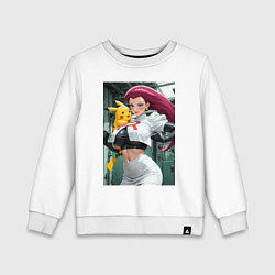 Детский свитшот Джесси и Пикачу