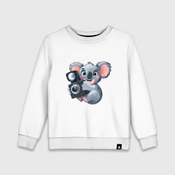 Детский свитшот Коала фотограф