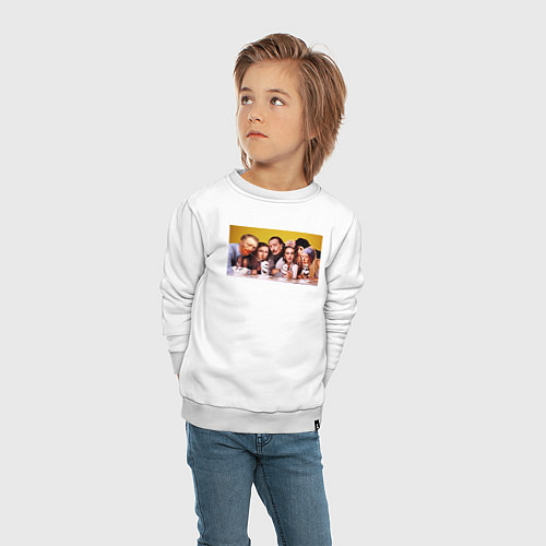 Детский свитшот Художниик друзья / Белый – фото 4