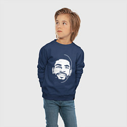 Свитшот хлопковый детский Kyrie Irving, цвет: тёмно-синий — фото 2