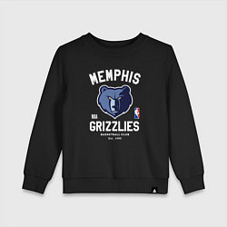 Свитшот хлопковый детский Memphis Grizzlies - NBA team, цвет: черный