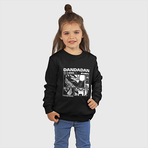 Детский свитшот ДанДанДан y2k / Черный – фото 3