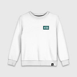 Свитшот хлопковый детский Игрок - 456, цвет: белый