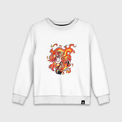 Свитшот хлопковый детский Мавуика Genshin Impact, цвет: белый