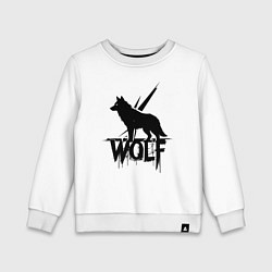 Детский свитшот Волк на страже