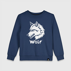 Детский свитшот Волк с оскалом