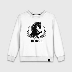 Детский свитшот Лошадь в лавровом венке