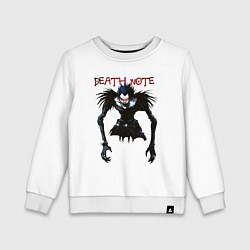 Свитшот хлопковый детский Death Note Ryuk - светлый, цвет: белый
