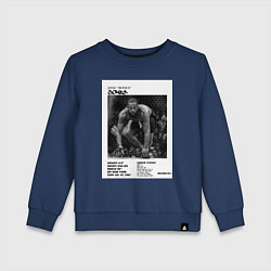 Свитшот хлопковый детский Джон Джонс постер, цвет: тёмно-синий