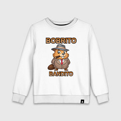 Детский свитшот Бобрито бандито, мем, прикол