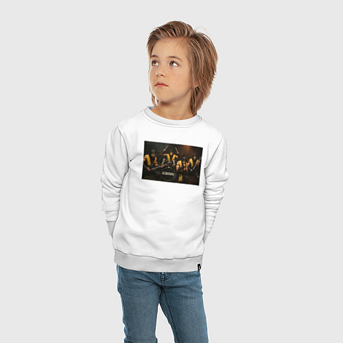 Детский свитшот Sorpions Mortal Kombat / Белый – фото 4