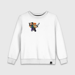 Свитшот хлопковый детский Mine, цвет: белый