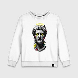 Свитшот хлопковый детский Давид, цвет: белый