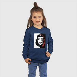Свитшот хлопковый детский Money heist revolution, цвет: тёмно-синий — фото 2