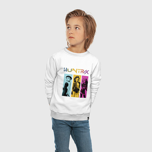 Детский свитшот Хантрикс Руми Мира Зои / Белый – фото 4