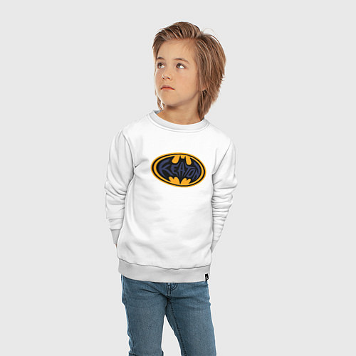 Детский свитшот Batman Keaton / Белый – фото 4