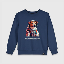Детский свитшот Jack Russell Terrier в скафандре