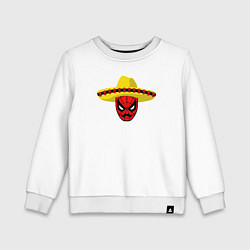 Свитшот хлопковый детский Мексиканский человек-паук, цвет: белый