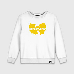 Свитшот хлопковый детский Wu-tang Batman, цвет: белый