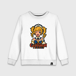 Детский свитшот Поп-арт Барбары Genshin Impact