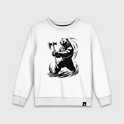 Детский свитшот Медведь-воин Ярославль