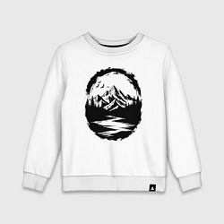 Детский свитшот Река в горах Алтая