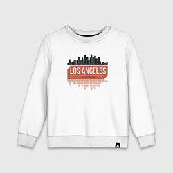 Свитшот хлопковый детский Los Angeles - California, цвет: белый