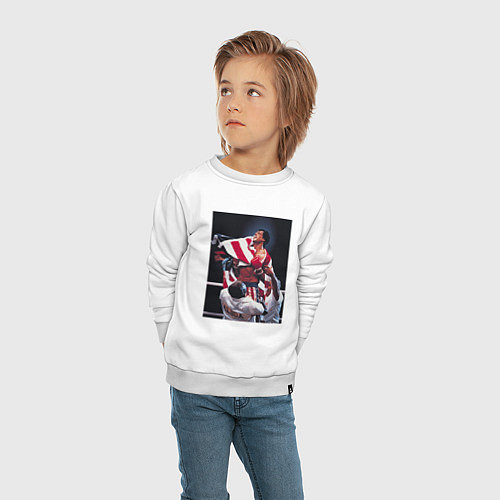 Детский свитшот Рокки чемпион / Белый – фото 4