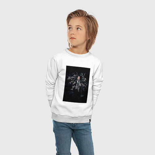 Детский свитшот John Wick guns / Белый – фото 4