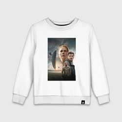 Свитшот хлопковый детский Arrival, цвет: белый