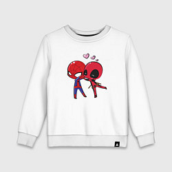 Детский свитшот Человек-паук и Дэдпул