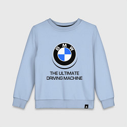 Свитшот хлопковый детский BMW Driving Machine, цвет: мягкое небо