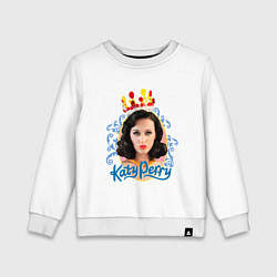 Свитшот хлопковый детский Katy Perry: sweet girl, цвет: белый