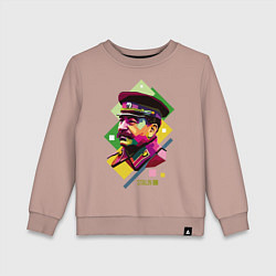 Свитшот хлопковый детский Stalin Art, цвет: пыльно-розовый
