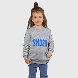 Свитшот хлопковый детский Smosh, цвет: меланж — фото 2
