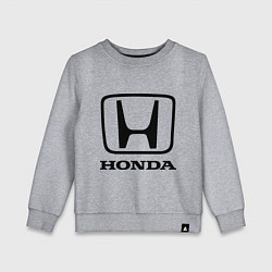 Свитшот хлопковый детский Honda logo, цвет: меланж
