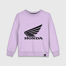 Свитшот хлопковый детский Honda Motor, цвет: лаванда