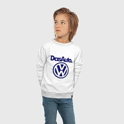Свитшот хлопковый детский Volkswagen Das Auto, цвет: белый — фото 2
