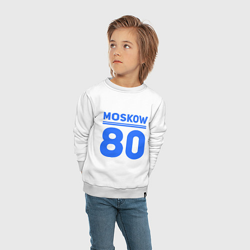 Детский свитшот Moskow 80 / Белый – фото 4