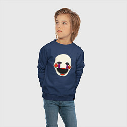 Свитшот хлопковый детский Puppet FNAF Марионетка, цвет: тёмно-синий — фото 2