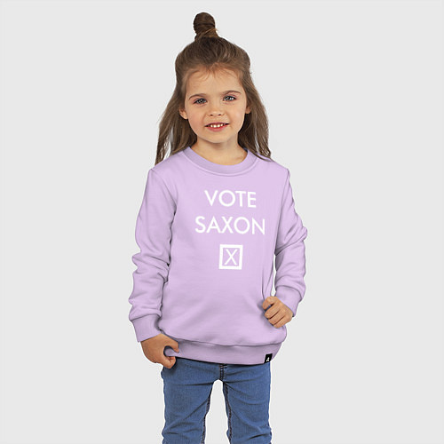 Детский свитшот Vote Saxon / Лаванда – фото 3