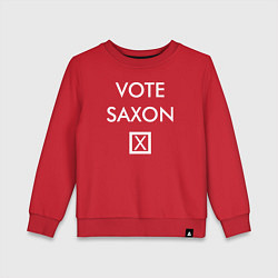 Свитшот хлопковый детский Vote Saxon, цвет: красный