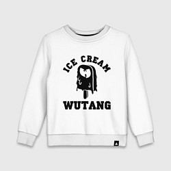 Свитшот хлопковый детский Wu-Tang: Ice cream, цвет: белый