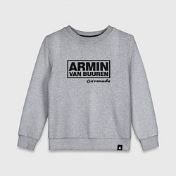 Свитшот хлопковый детский Armin van Buuren, цвет: меланж