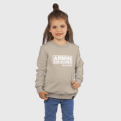 Свитшот хлопковый детский Armin van Buuren, цвет: миндальный — фото 2