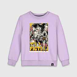 Свитшот хлопковый детский Pulp Fiction Stories, цвет: лаванда